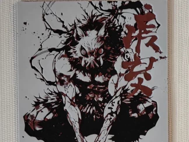 Demon Slayer Inosuke Hueforge by suber HueForge model: Demon Slayer Inosuke Hueforge by suber