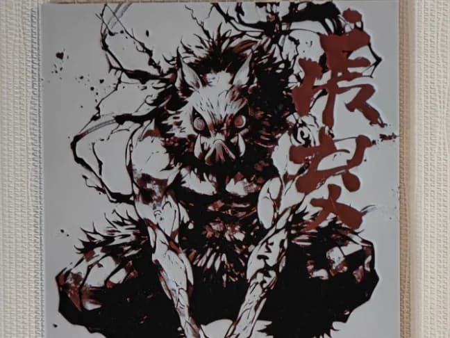 Demon Slayer Inosuke Hueforge by suber HueForge model: Demon Slayer Inosuke Hueforge by suber