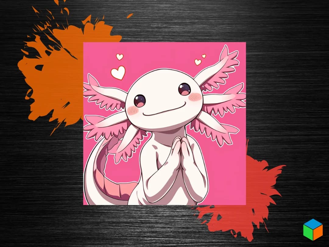 🩷 Axolotl by 3D Prints By Vic HueForge model: 🩷 Axolotl by 3D Prints By Vic