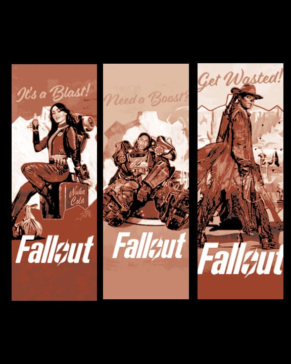 Fallout the Series Fanart Bookmarks - Set of 3 Fallout the Series Fanart Bookmarks - Set of 3