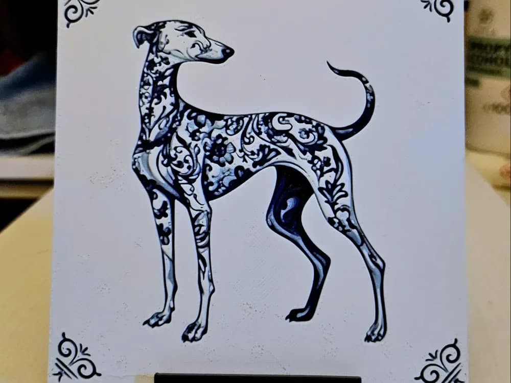 Greyhound by Mano's 3d_Art HueForge model: Greyhound by Mano's 3d_Art