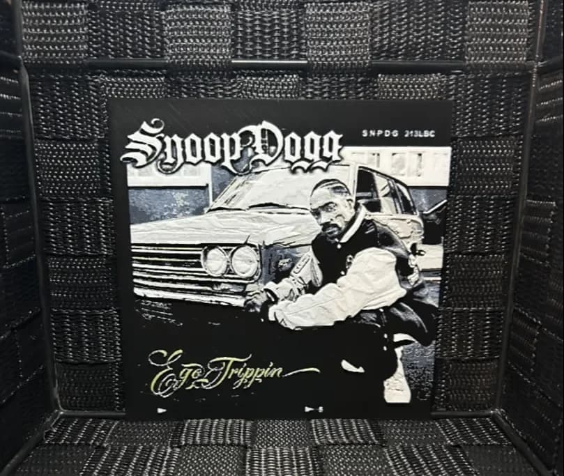 Hueforge Music Poster - Snoop Dogg Ego Trippin - by JoDau HueForge model: Hueforge Music Poster - Snoop Dogg Ego Trippin - by JoDau