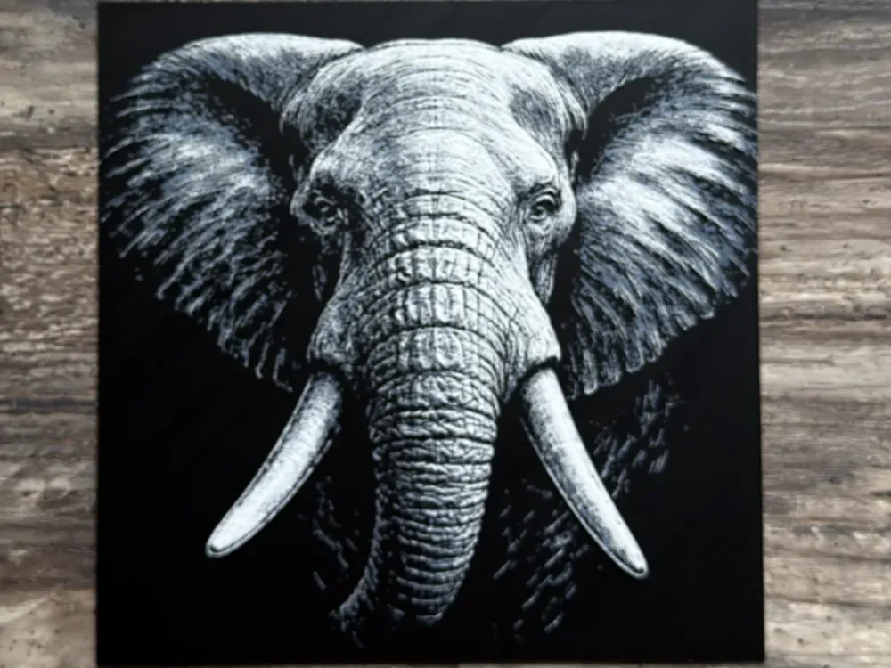 Elephant HueForge Wildlife Series by novy HueForge model: Elephant HueForge Wildlife Series by novy