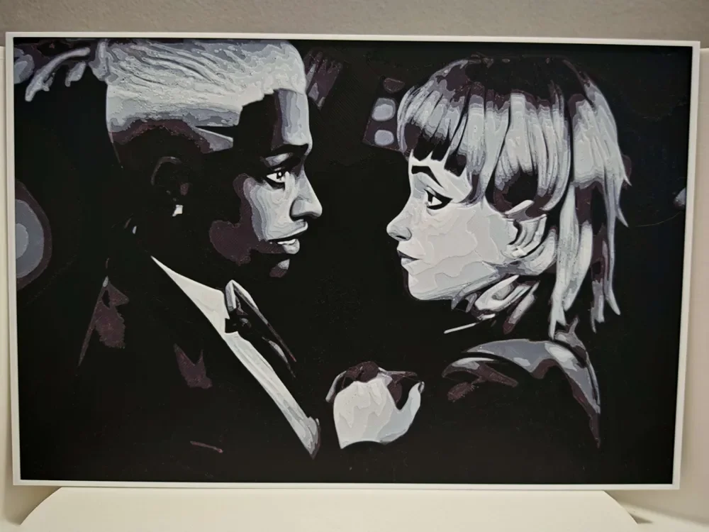 Ekko and Powder by bzz999 HueForge model: Ekko and Powder by bzz999