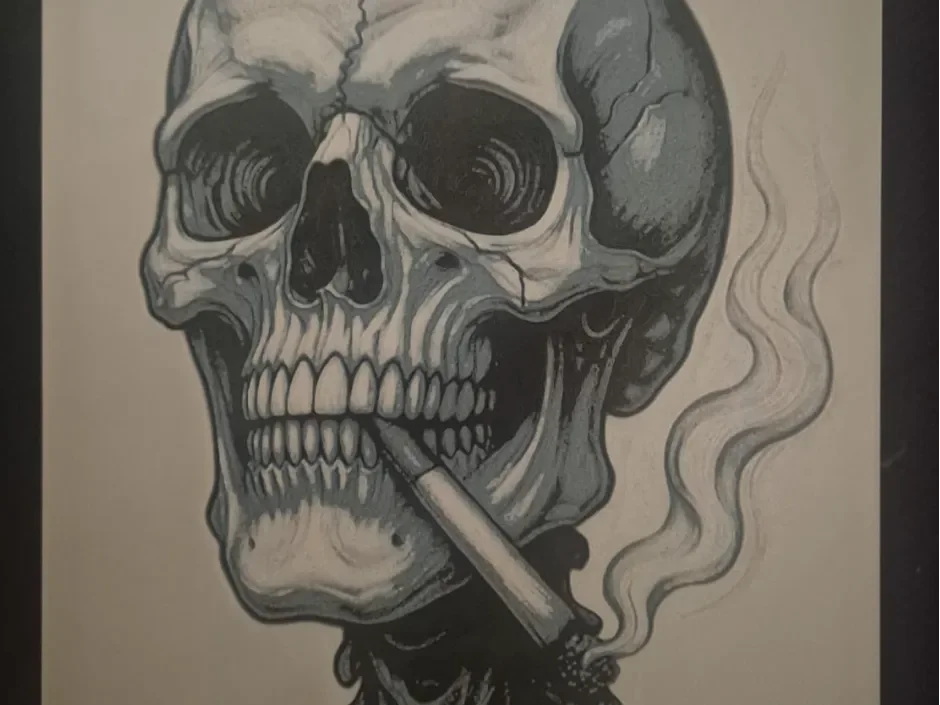 skull + ciggerette hueforge by Buntsta HueForge model: skull + ciggerette hueforge by Buntsta
