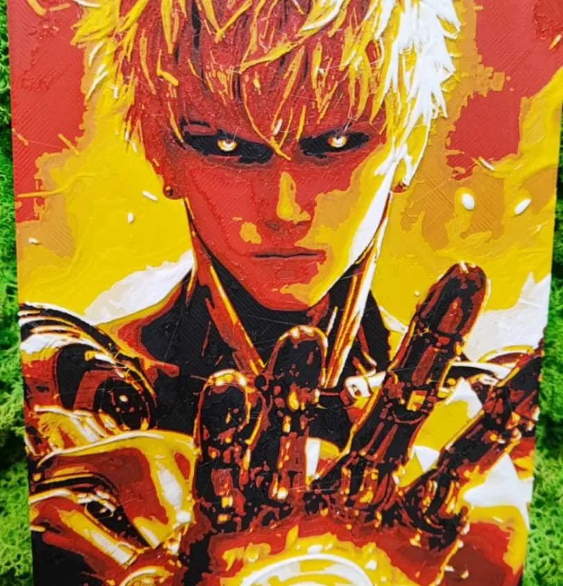Genos by Garuda3D HueForge model: Genos by Garuda3D