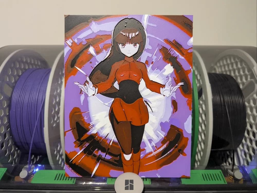 HueForge model: Pokemon PTCG : Sabrina Hueforge by Razel