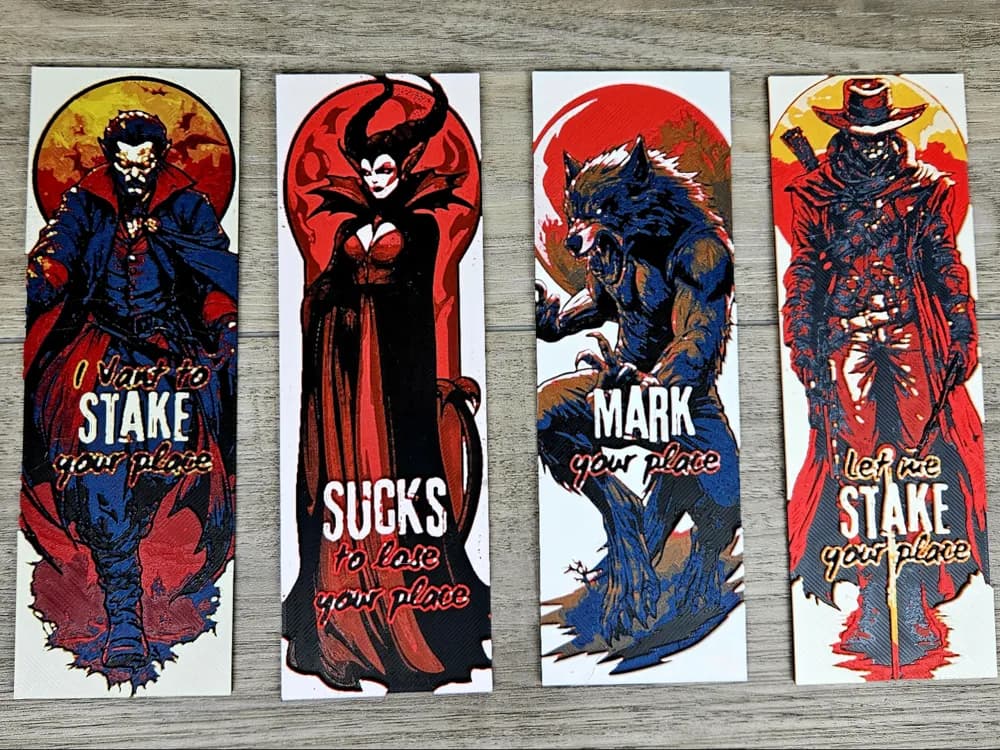 HueForge model: Horror Set 1 (Vampire, Succubus, Werewolf, Hunter) by BusyKikiBee