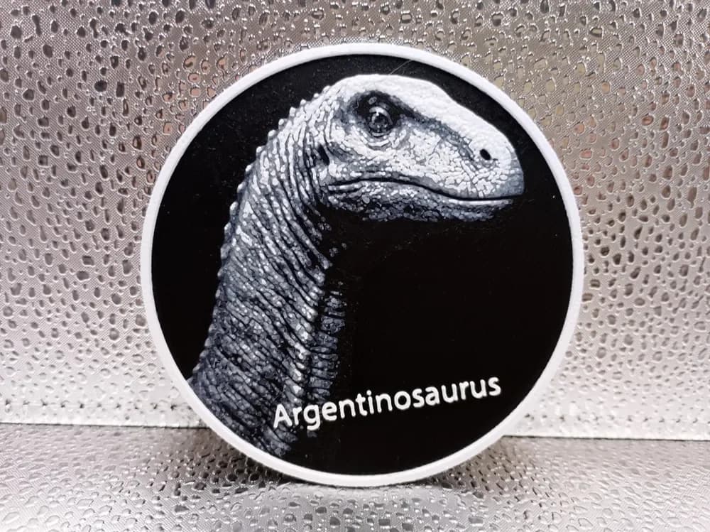 Argentinosaurus Coaster hueforge by Borishotch Industries HueForge model: Argentinosaurus Coaster hueforge by Borishotch Industries