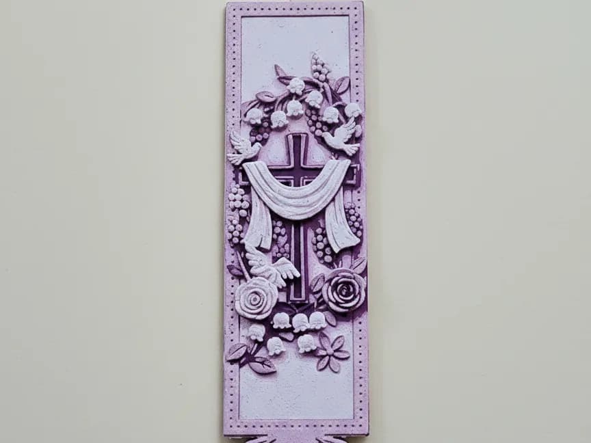 Easter Bookmark - Hueforge - 4 colors by DoodledDigital HueForge model: Easter Bookmark - Hueforge - 4 colors by DoodledDigital