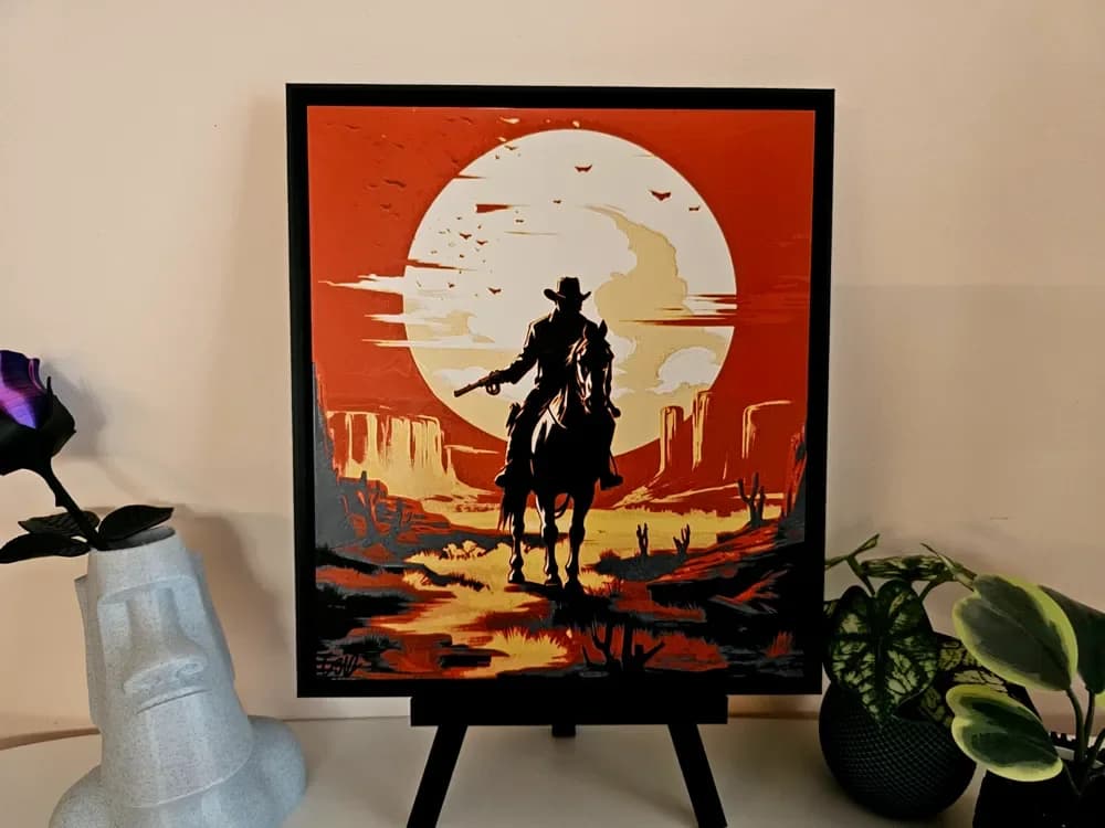 Red Dead Redemption - HueForge 2 by C3D HueForge model: Red Dead Redemption - HueForge 2 by C3D