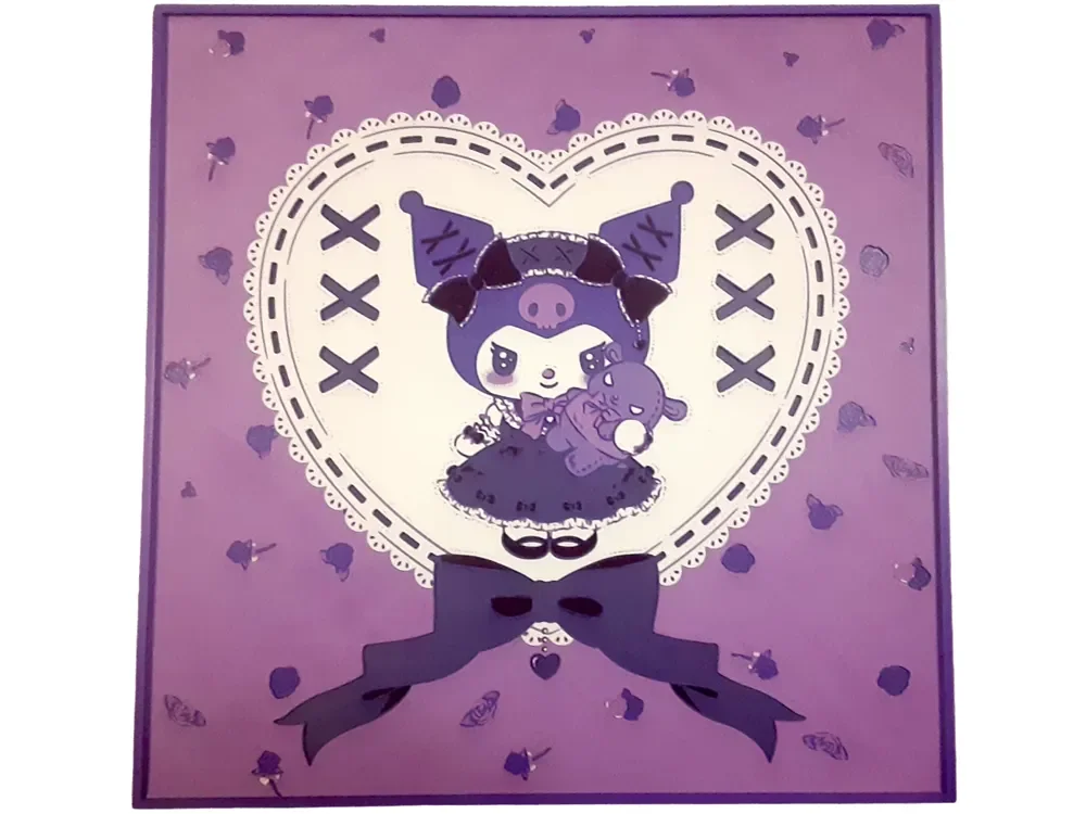 HueForge model: Kuromi Fashion Hueforge Gothic Lolita Bows Kawaii by Elsie Moonshadow