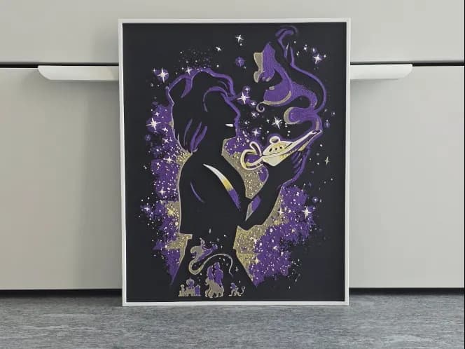 Disney Aladdin Hueforge by RIVY3Dprint HueForge model: Disney Aladdin Hueforge by RIVY3Dprint