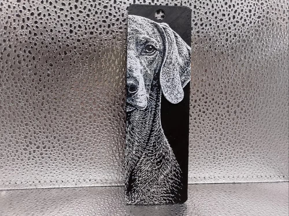 Weimaraner Bookmark – Hueforge by Borishotch Industries HueForge model: Weimaraner Bookmark – Hueforge by Borishotch Industries