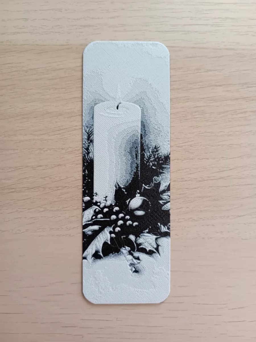 Christmas Candle Bookmark Christmas Candle Bookmark