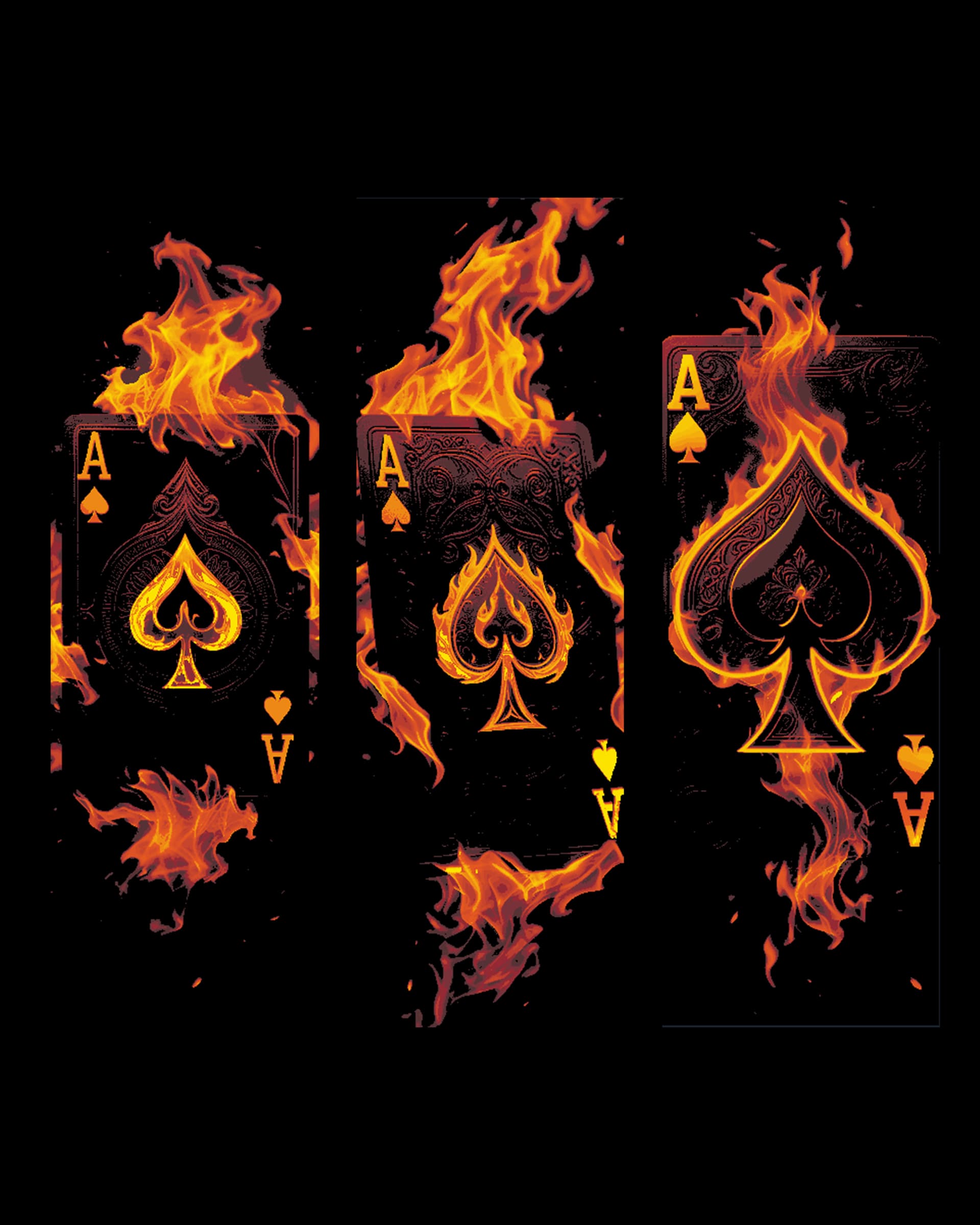 The Ace of Spades in the Card Killer Fire and Brimstone - Set of bookmarks The Ace of Spades in the Card Killer Fire and Brimstone - Set of bookmarks