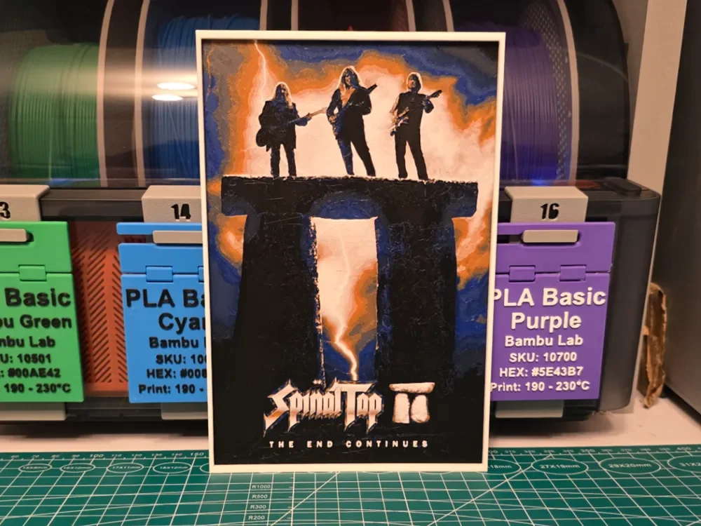 Spinal Tap II: The End Continues - Hueforge Art by Lumpy3D HueForge model: Spinal Tap II: The End Continues - Hueforge Art by Lumpy3D