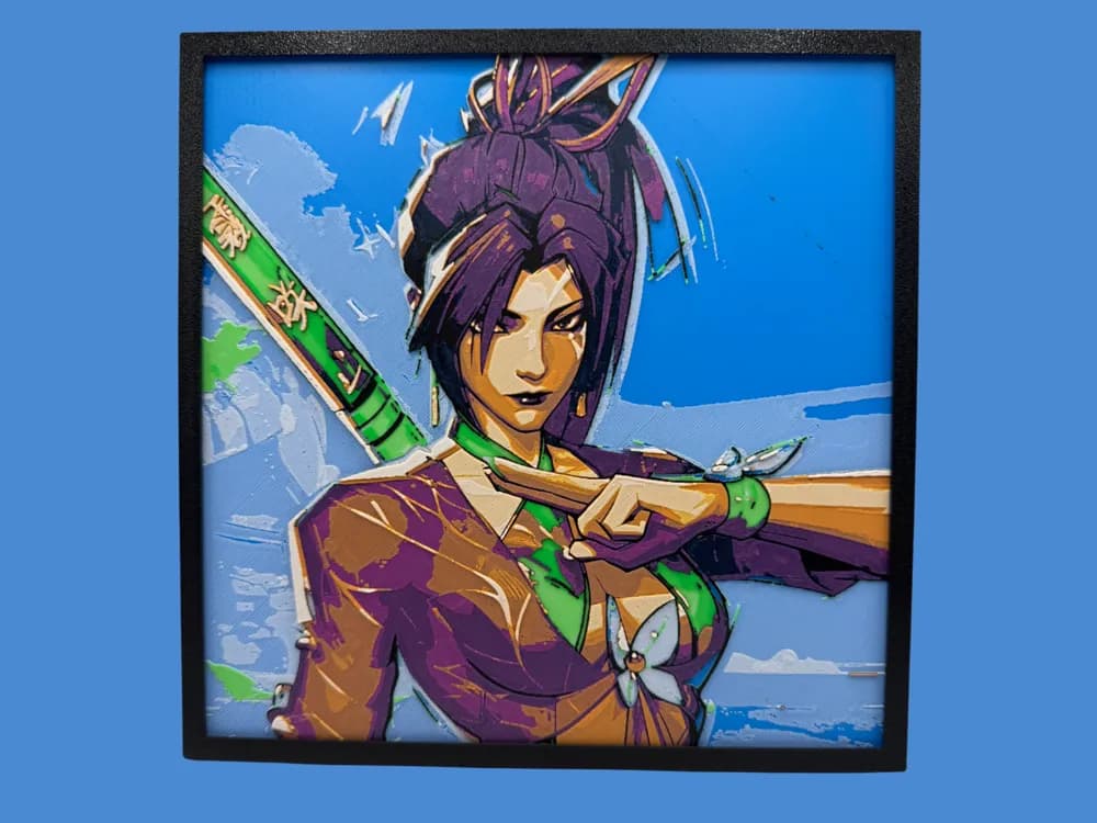 HueForge model: Psylocke - Marvel Rivals Swimsuit Skin by Canadian Gamer