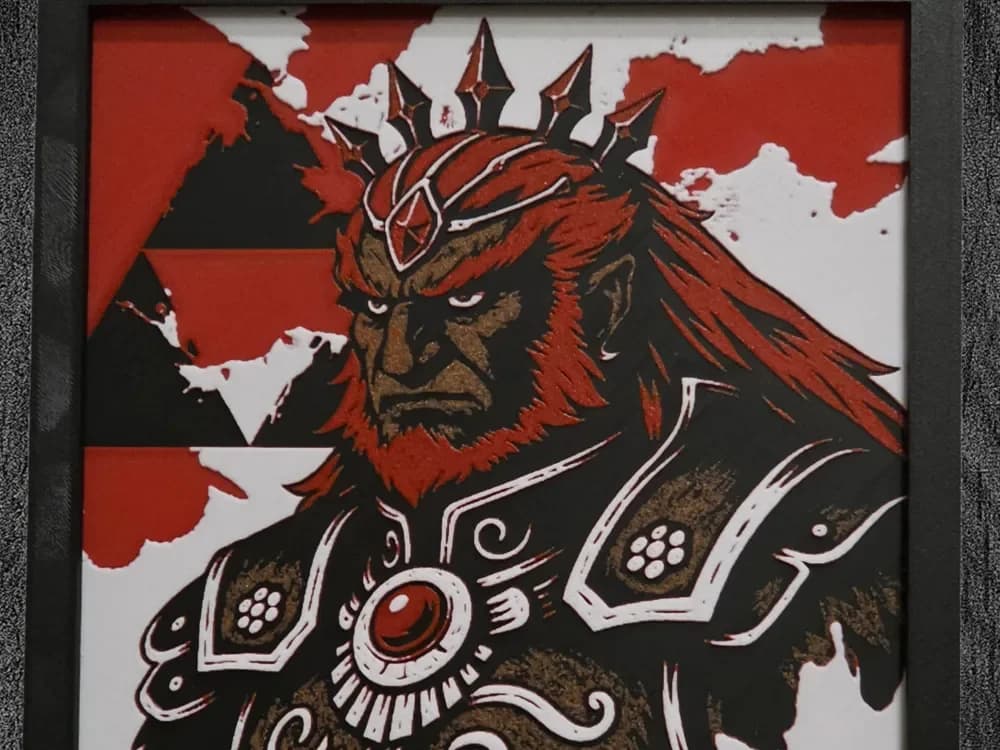 Ganondorf 200x200 by Side Quest Hues HueForge model: Ganondorf 200x200 by Side Quest Hues