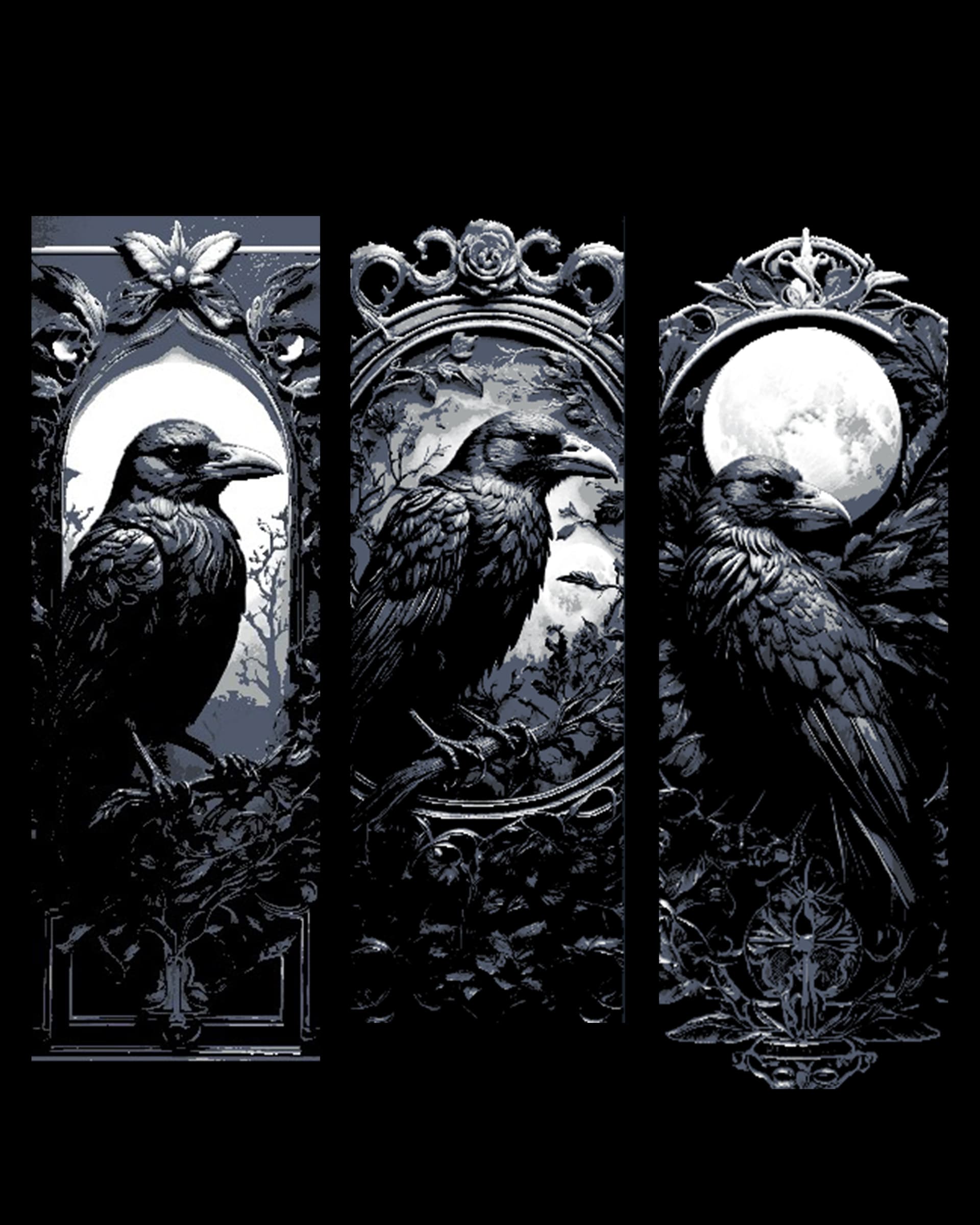 Crow and the Midnight Moon - Set of 3 Bookmarks - Updated Files Crow and the Midnight Moon - Set of 3 Bookmarks - Updated Files