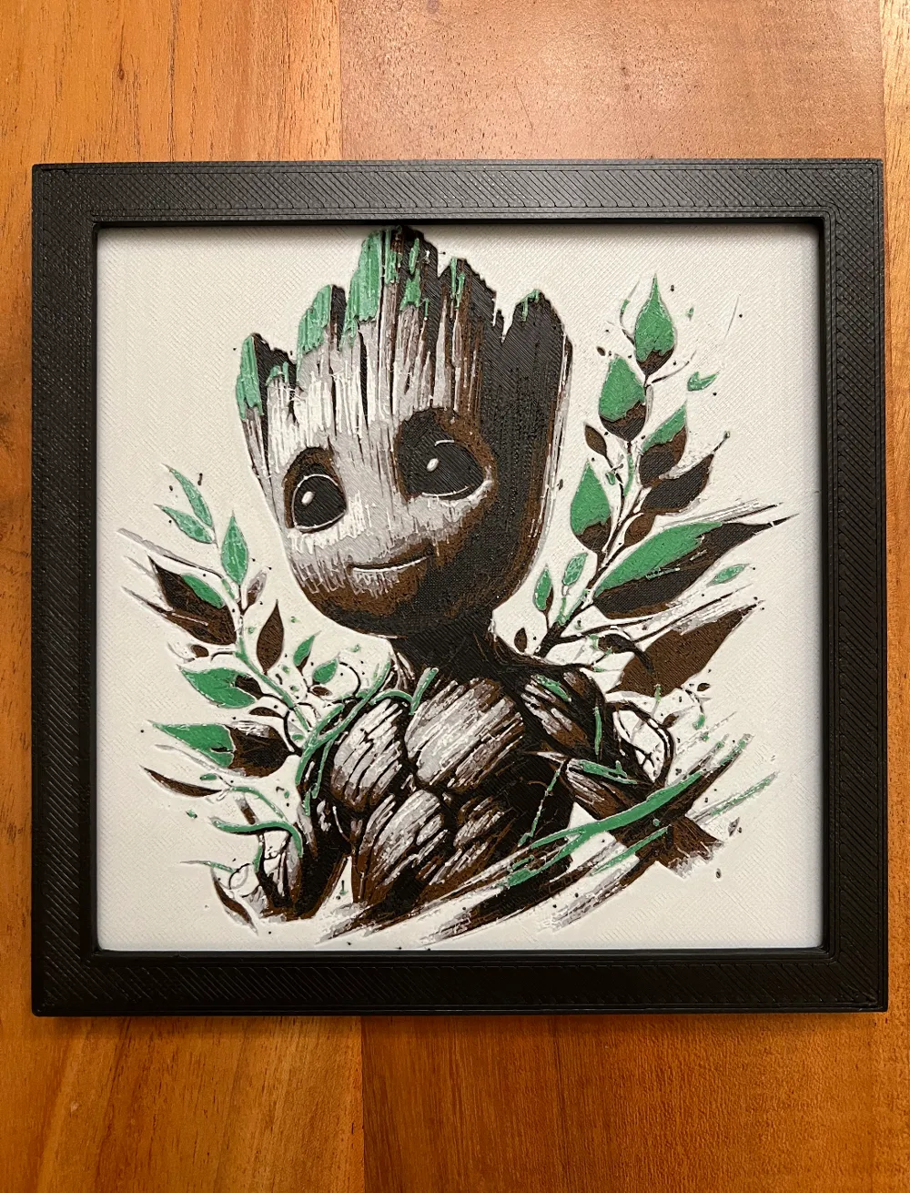 I am Groot by JustBe 3D Printing HueForge model: I am Groot by JustBe 3D Printing
