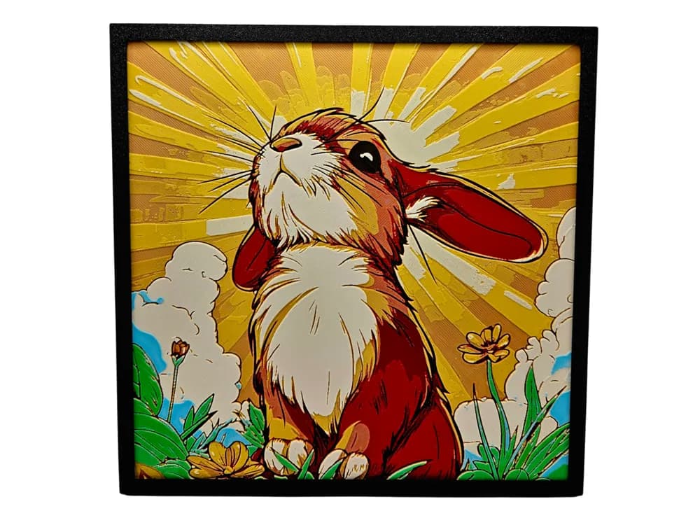 HueForge model: Spring Rabbit by BusyKikiBee