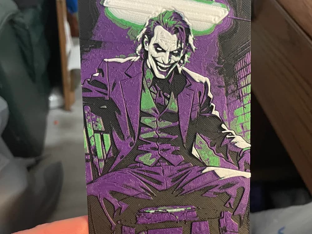 Joker in a Chair Hueforge Joker in a Chair Hueforge