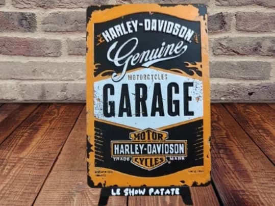 Plaque Vintage Harley Davidson Hueforge by leshowpatate HueForge model: Plaque Vintage Harley Davidson Hueforge by leshowpatate