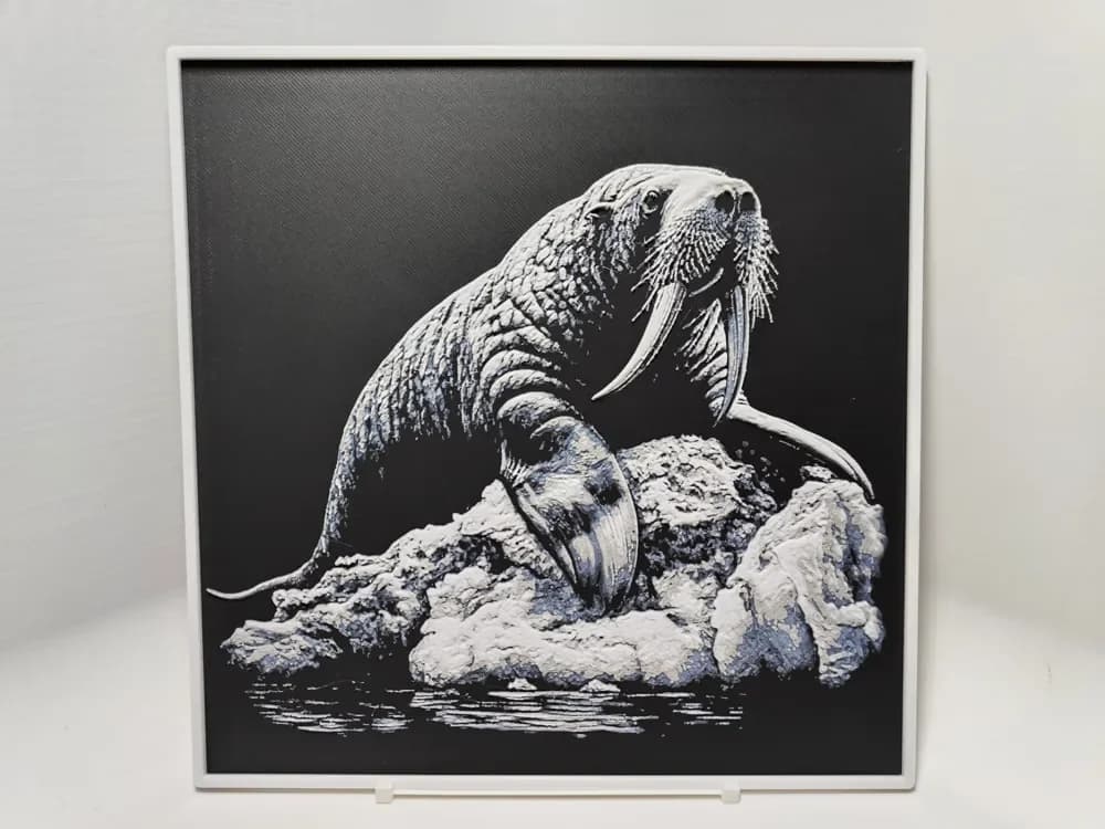 HueForge model: Walrus - Hueforge by BeaN