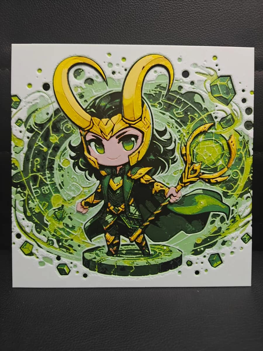 HueForge model: Chibi Loki by TheHueforgeLady