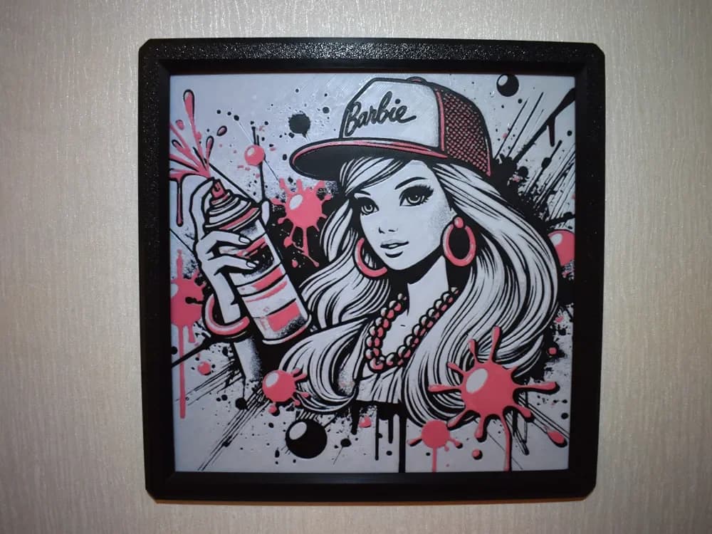 HueForge model: Barbie Hueforge by Chris B