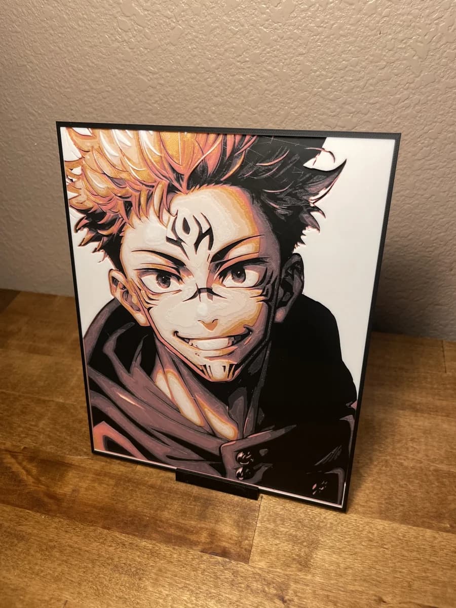 Ryomen Sukuna Smiling - Jujutsu Kaisen by Cloudy Nostalgia HueForge model: Ryomen Sukuna Smiling - Jujutsu Kaisen by Cloudy Nostalgia
