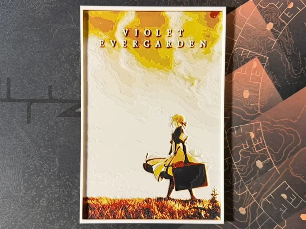 Violet Evergarden - HueForge Anime by ZorPrime7 HueForge model: Violet Evergarden - HueForge Anime by ZorPrime7