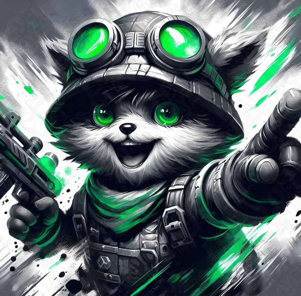 Teemo (League of Legends) Hueforge by LoFi Layers HueForge model: Teemo (League of Legends) Hueforge by LoFi Layers