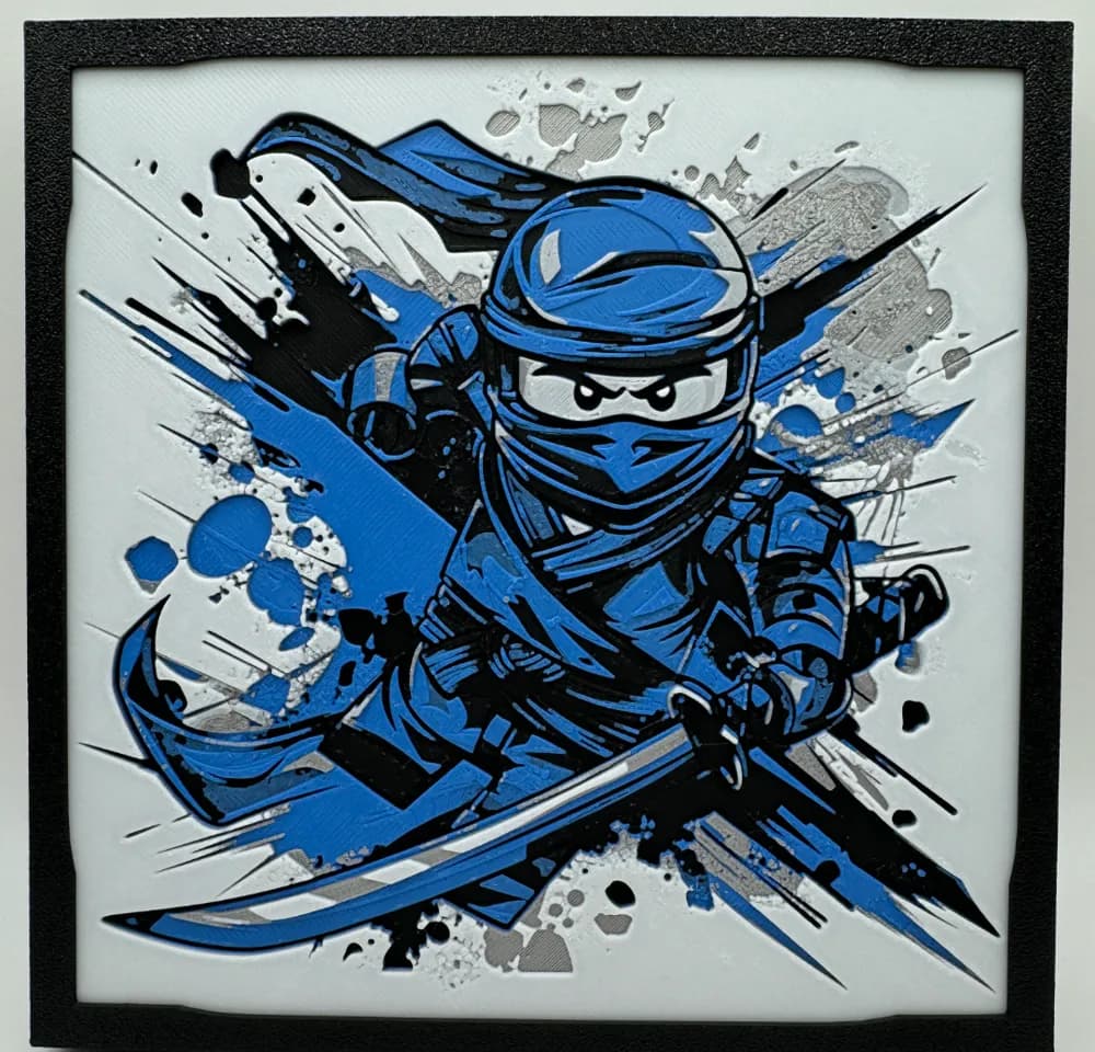 Jay - Ninjago Hueforge by Canadian Gamer HueForge model: Jay - Ninjago Hueforge by Canadian Gamer