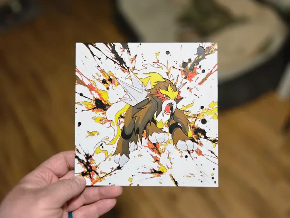 Graffiti Entei Hueforge by 3Ree Printing HueForge model: Graffiti Entei Hueforge by 3Ree Printing