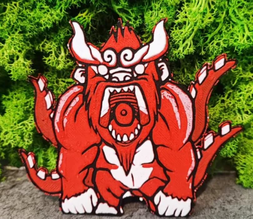 Four tails by Garuda3D HueForge model: Four tails by Garuda3D