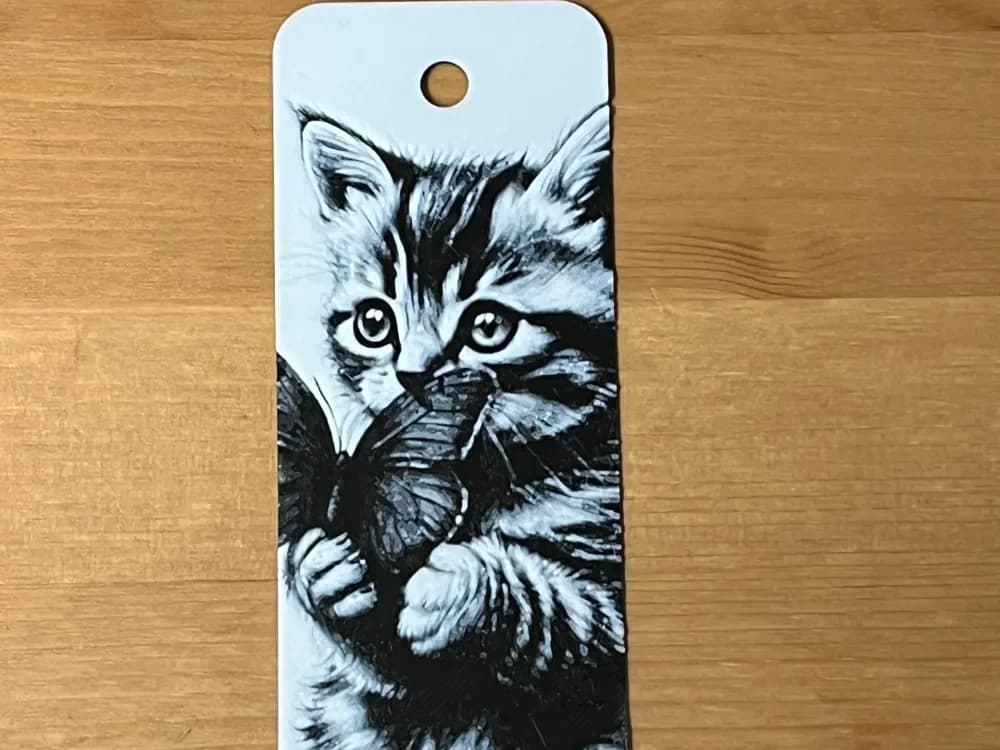 cat bookmark by Morganja HueForge model: cat bookmark by Morganja