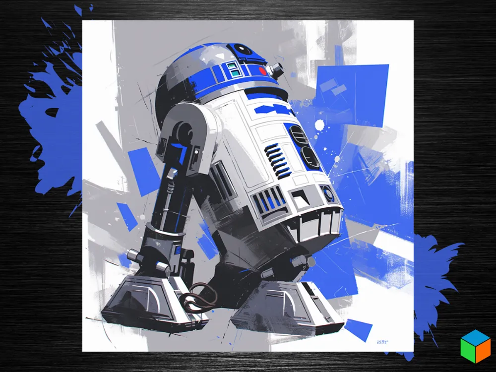 HueForge model: R2 D2 Combat Ready 200x200 Hueforge - Star Wars by 3D Prints By Vic