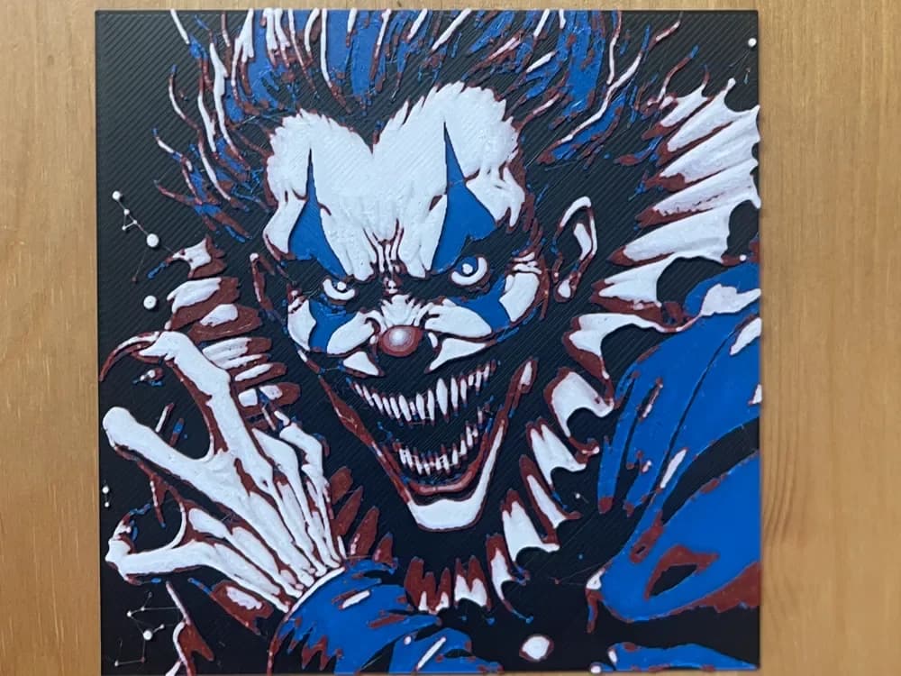 clown hueforge by Morganja HueForge model: clown hueforge by Morganja