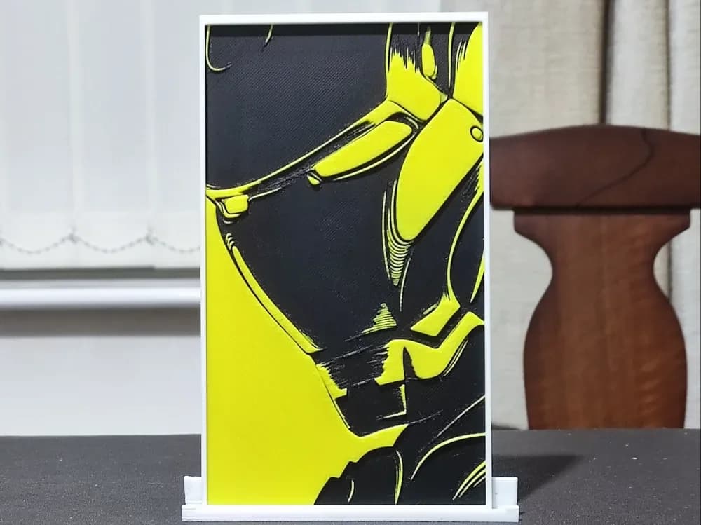 Iron Man - HueForge 3 Color by BoDad HueForge model: Iron Man - HueForge 3 Color by BoDad