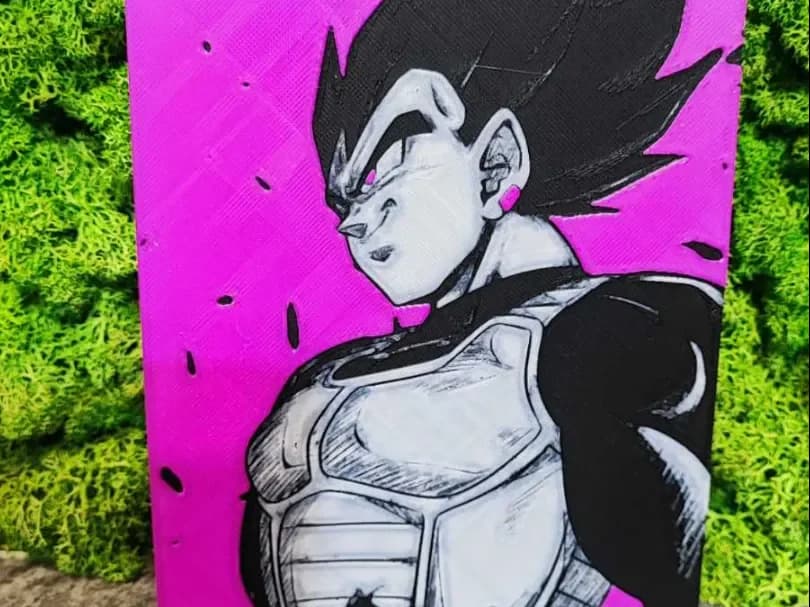 Omega Vegeta by Garuda3D HueForge model: Omega Vegeta by Garuda3D
