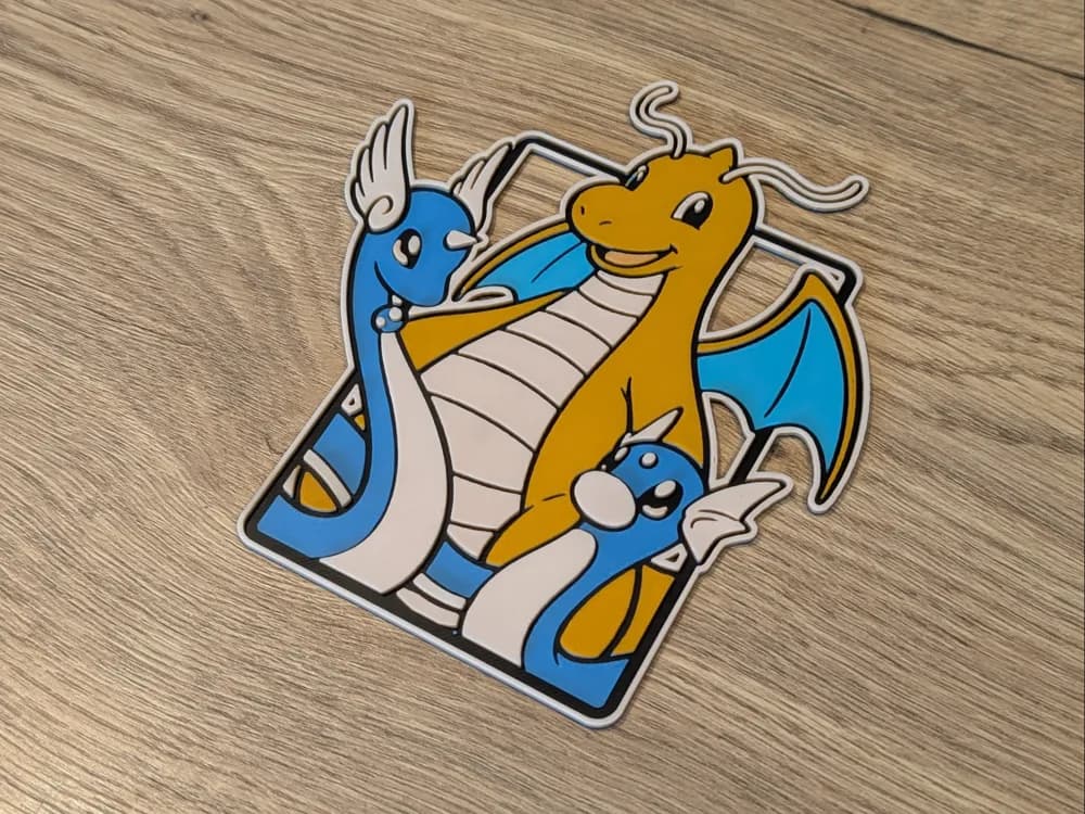 Dratini, Dragonair, and Dragonite Hueforge by Nextopia HueForge model: Dratini, Dragonair, and Dragonite Hueforge by Nextopia