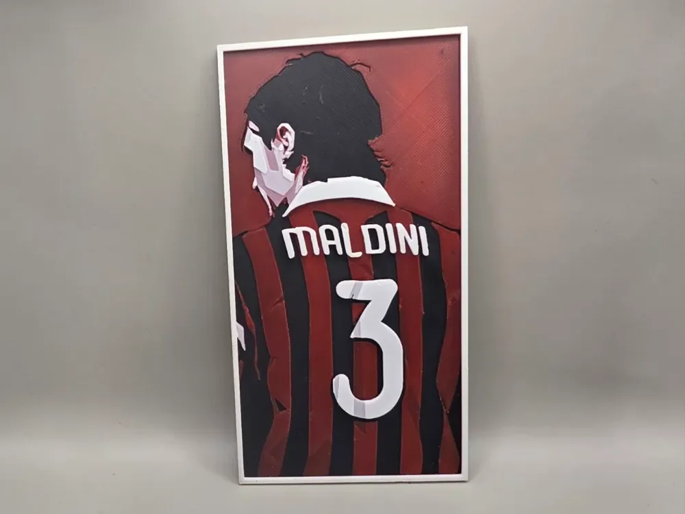 Maldini - AC Milan - HueForge by keko HueForge model: Maldini - AC Milan - HueForge by keko