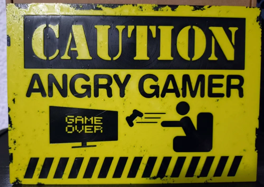 Angry Gamer (HueForge) by Asgar3D HueForge model: Angry Gamer (HueForge) by Asgar3D