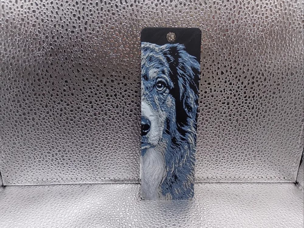 English Shepherd Bookmark - HueForge English Shepherd Bookmark - HueForge
