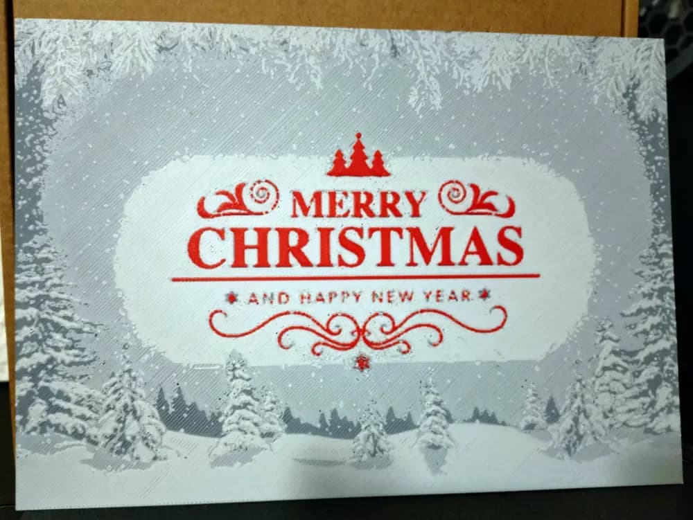Merry Christmas IV (HueForge) by Asgar3D HueForge model: Merry Christmas IV (HueForge) by Asgar3D