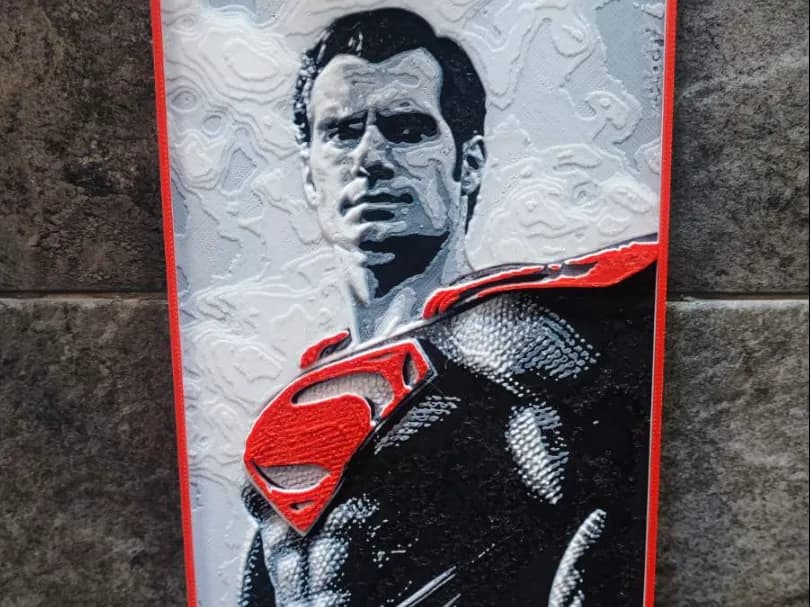 Superman by Garuda3D HueForge model: Superman by Garuda3D