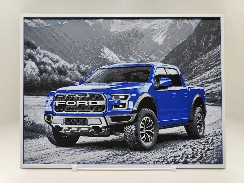 Ford F150 Raptor - Hueforge by BeaN HueForge model: Ford F150 Raptor - Hueforge by BeaN