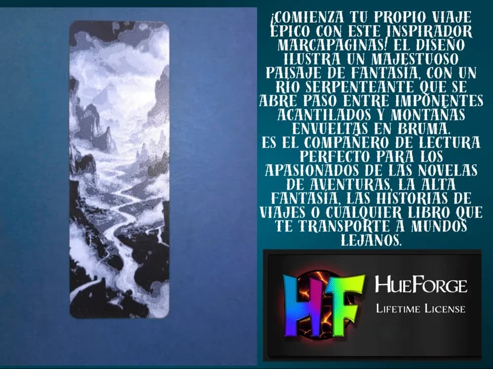 Bookmark Mystic Valley by FYTY112 HueForge model: Bookmark Mystic Valley by FYTY112